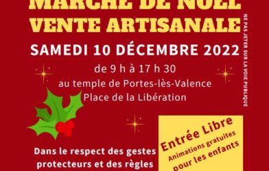 Marché de Noël et vente artisanale au temple de Portes-lès-Valence